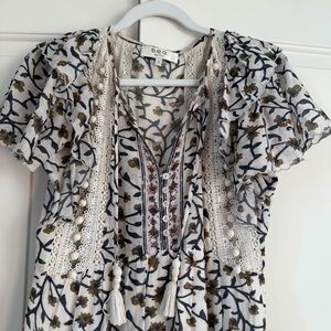 Sea NY Women's Floral Embroidered dress